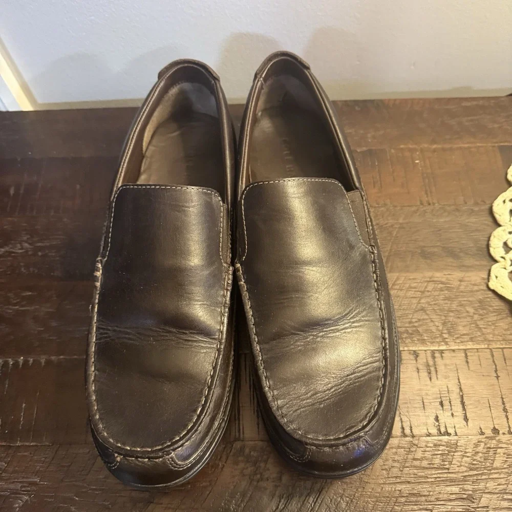 Cole Haan Tucker Venetian Brown Leather Grip‎ Tread Loafer 10.5M